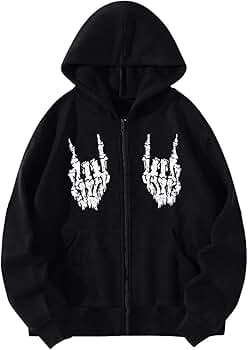 トップス 00s japanese label hoodie jacket y2k Y2k Japanese Hoodie Kawaii Zip Up Hoodie AnimePrint Graphic